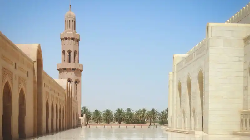 De Grote Sultan Qaboos-moskee in Muscat, Oman