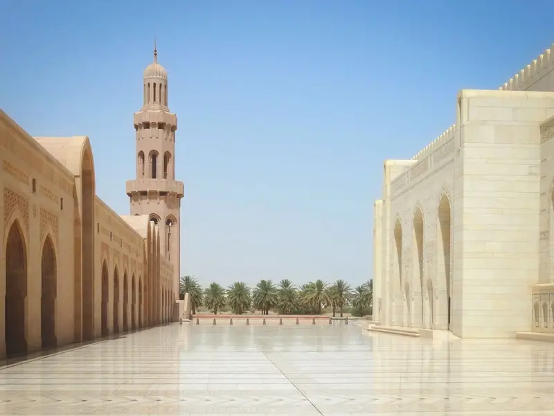 De Grote Sultan Qaboos-moskee in Muscat, Oman