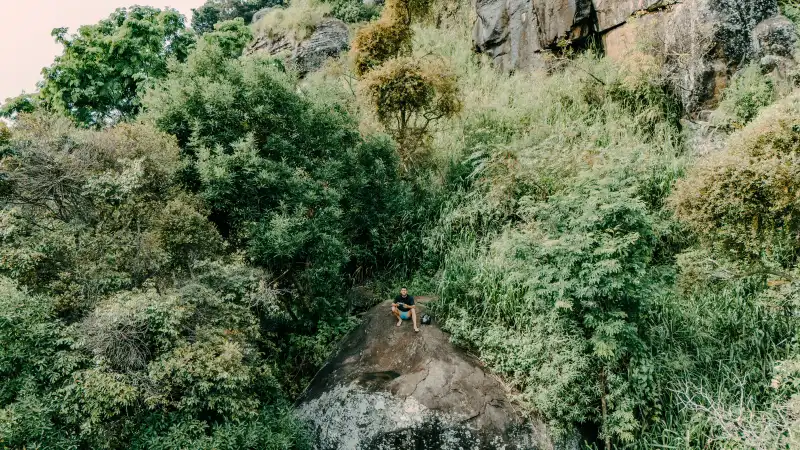 De rotsvesting Sigiriya in Sri Lanka