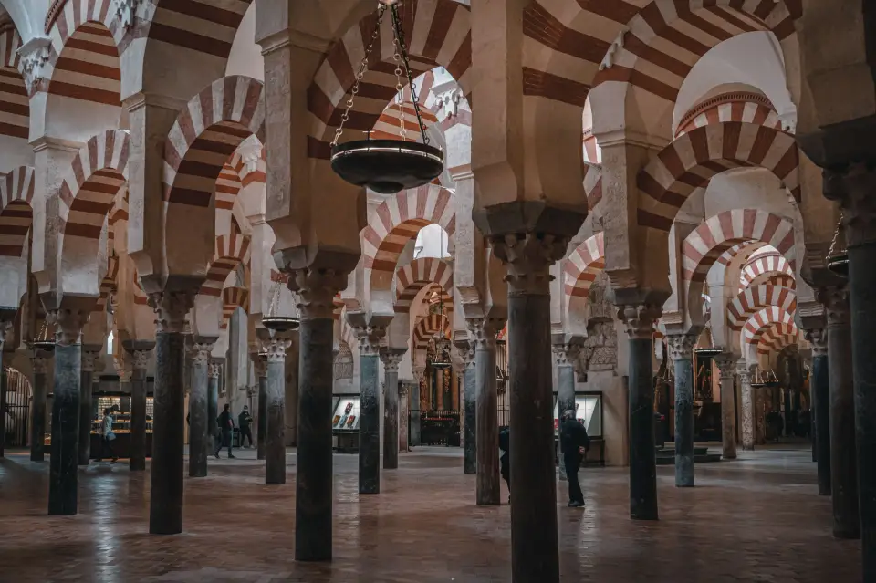 De bogen van de Mezquita in Córdoba