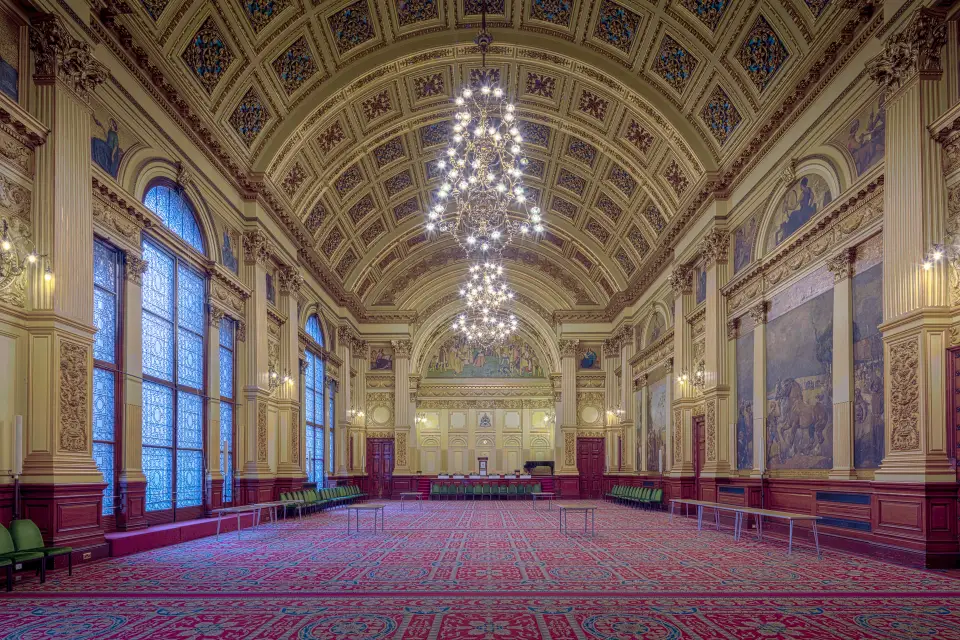 George Square met het stadhuis van Glasgow