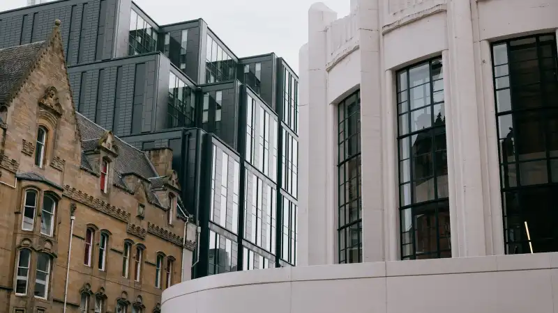 Victoriaanse architectuur in het centrum van Glasgow