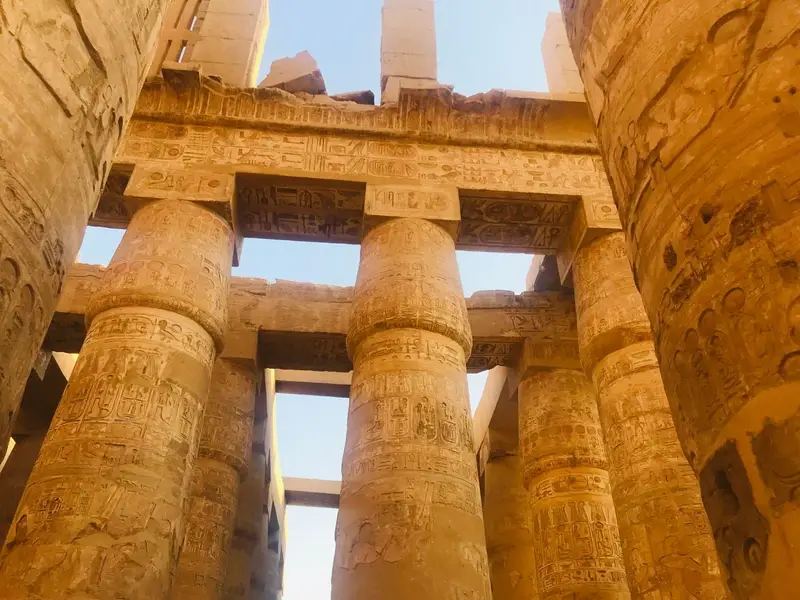 De tempel van Karnak in Luxor, Egypte