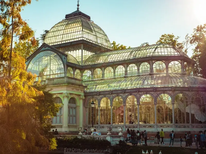 Het Palacio de Cristal in het Retiro-park
