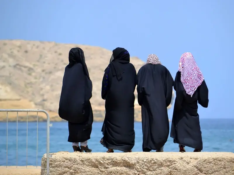 Uitzicht over de kust van Muscat aan de Golf van Oman