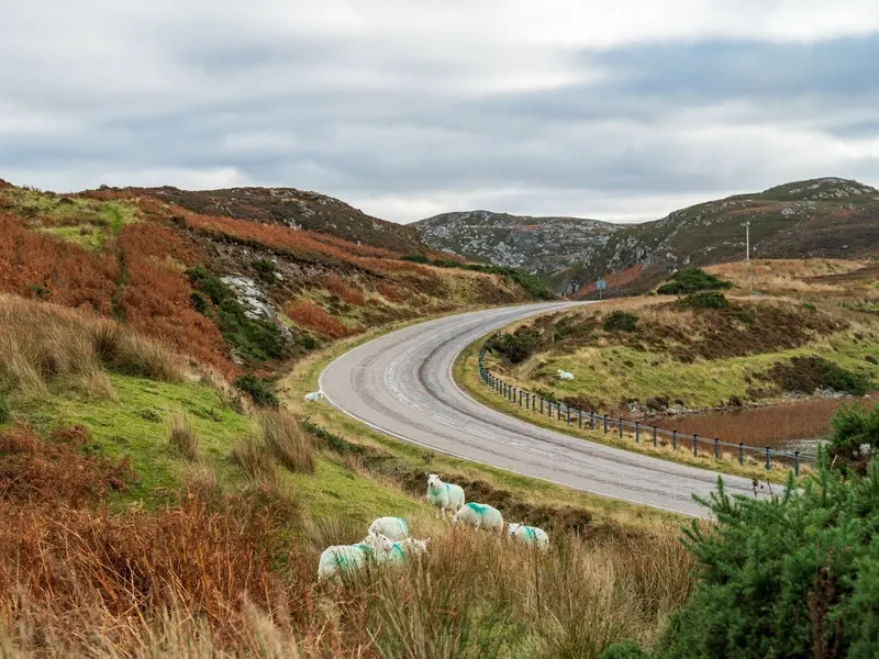 De kustweg van de North Coast 500