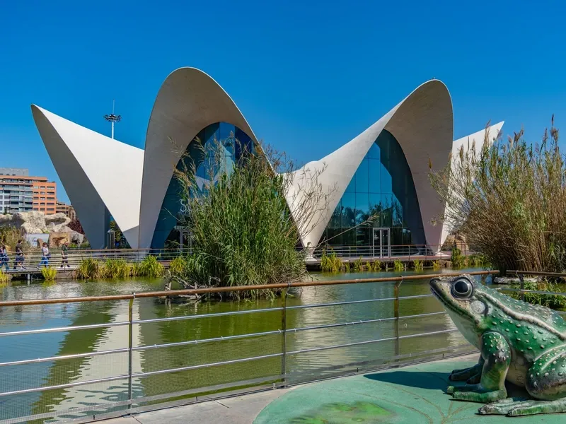 Het Oceanogràfic aquarium in Valencia